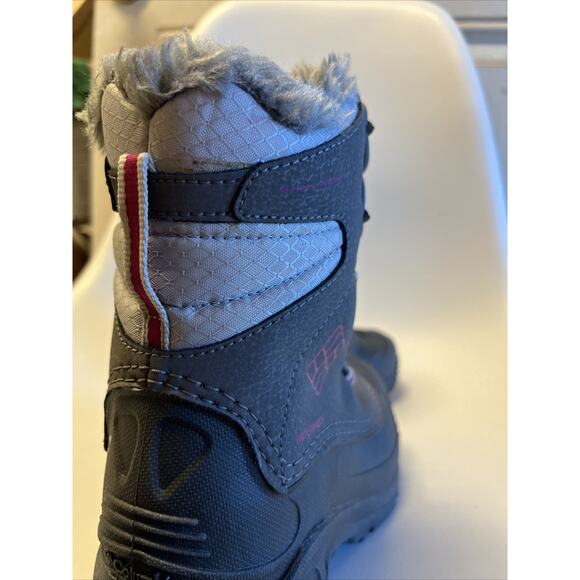 COLUMBIA Insulated Waterproof Kids 200 Grams Winter Boots Gray - Size 1 - Picture 8 of 8